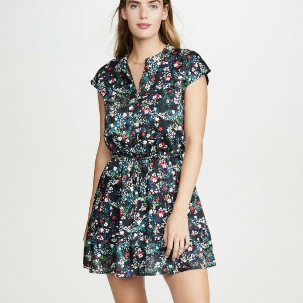 Rebecca Minkoff Ollie‎ Dress Tiered Floral Dress size S women's cottage mini